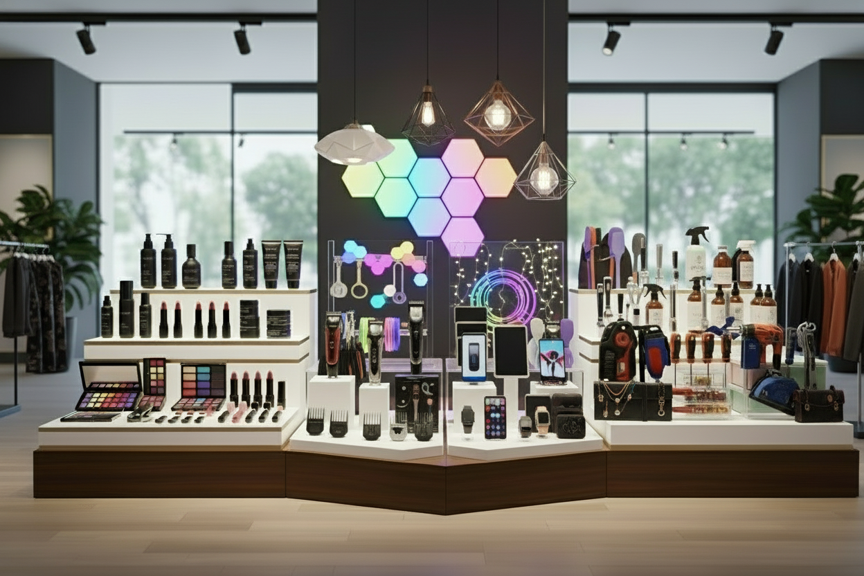 اضف إليها اكسسوارات وملابس للرجال والنساء واضف اي منتج لتسهيل الحياة